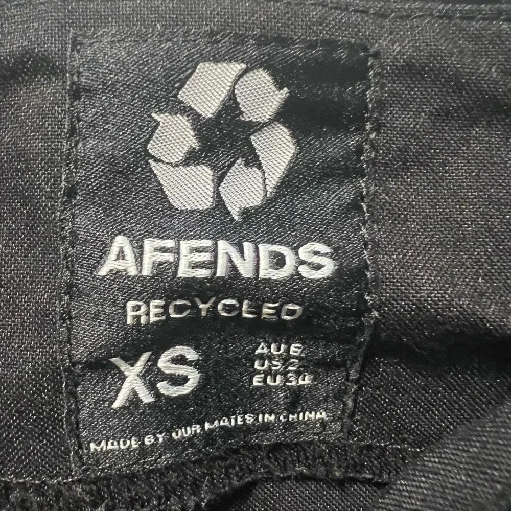 Afends Recycled Mini Black Dress Size XS - Picture 6 of 10